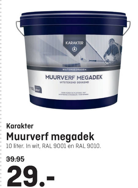 Karakter   muurverf folder aanbieding bij  Hubo - details