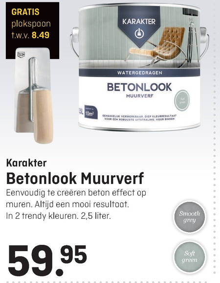 Karakter   muurverf folder aanbieding bij  Hubo - details