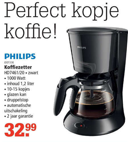 Philips   koffiezetapparaat folder aanbieding bij  Marskramer - details