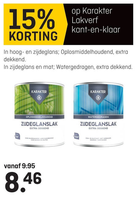 Karakter   lak folder aanbieding bij  Multimate - details