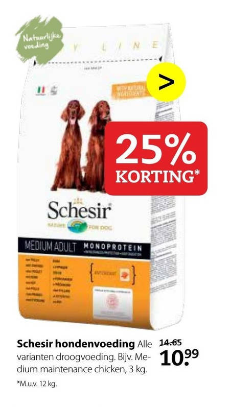 Schesir   hondenvoer folder aanbieding bij  Pets Place - details