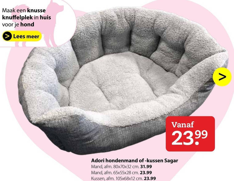 keuken betalen Componeren Adori hondenmand, hondenkussen folder aanbieding bij Pets Place - details