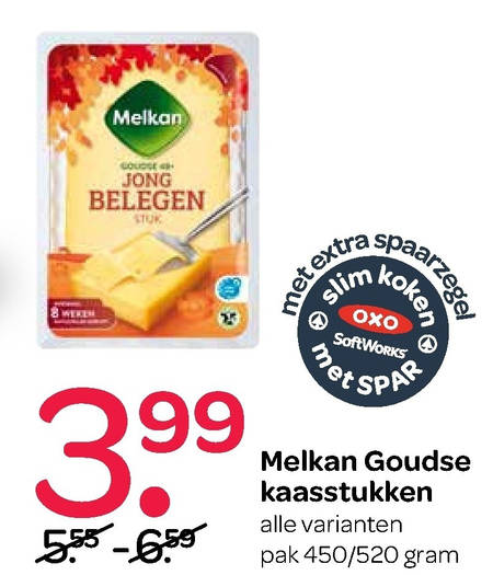 Melkan   kaas folder aanbieding bij  Spar - details