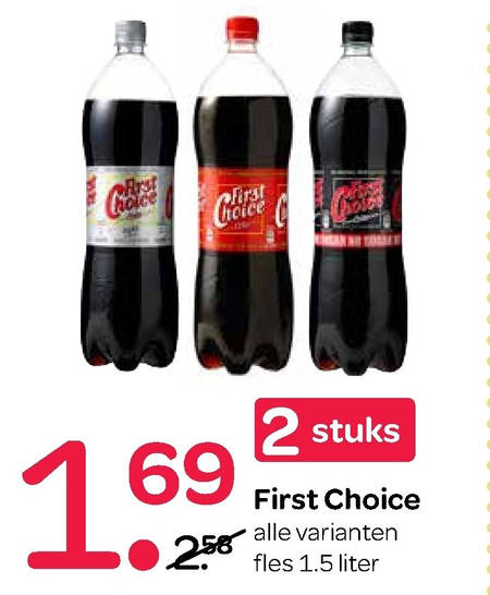 First Choice   cola folder aanbieding bij  Spar - details