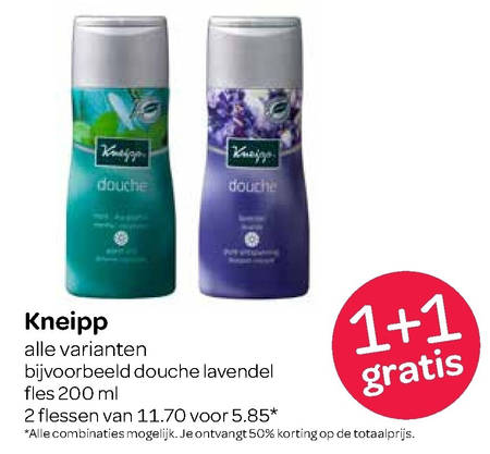 Kneipp   douchegel folder aanbieding bij  Spar - details