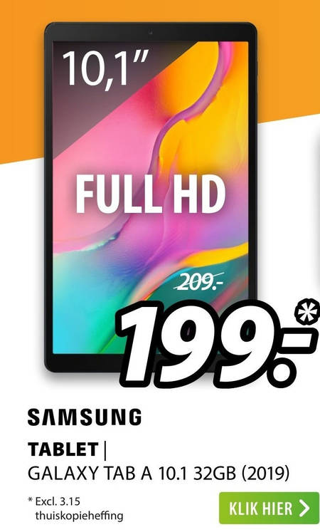 Samsung   tablet folder aanbieding bij  Expert - details