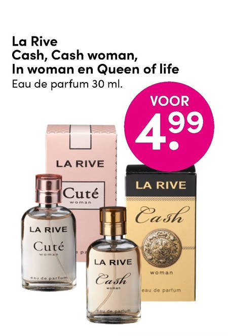 La Rive   eau de parfum folder aanbieding bij  D.I.O. Drogist - details