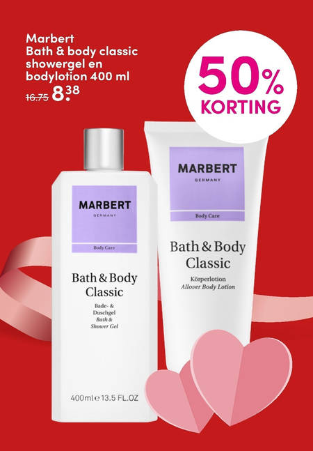 Marbert   bodylotion, douchegel folder aanbieding bij  D.I.O. Drogist - details