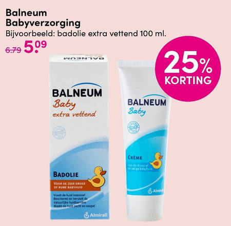 Balneum   babyverzorging, babyzalf folder aanbieding bij  D.I.O. Drogist - details