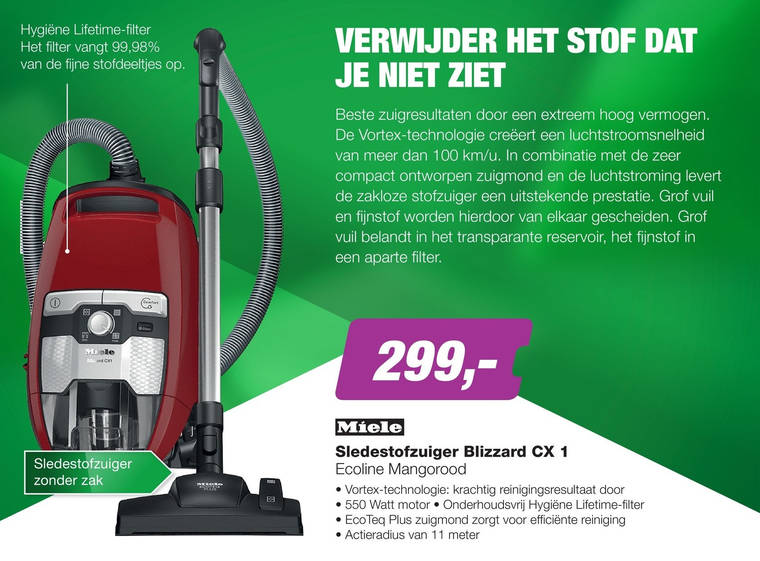 Miele   stofzuiger folder aanbieding bij  EP Electronic Partner - details