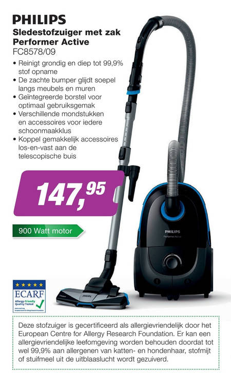 Philips   stofzuiger folder aanbieding bij  EP Electronic Partner - details