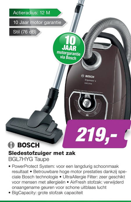 Bosch   stofzuiger folder aanbieding bij  EP Electronic Partner - details