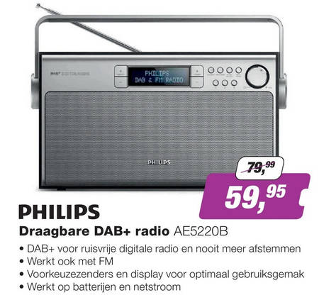 Philips   dab radio folder aanbieding bij  EP Electronic Partner - details