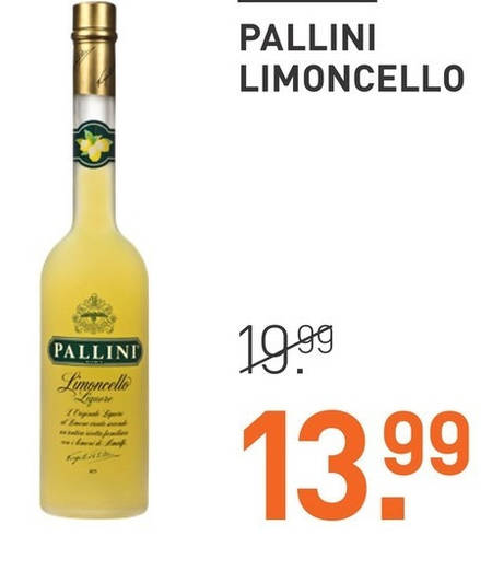 Pallini   limoncello folder aanbieding bij  Gall & Gall - details