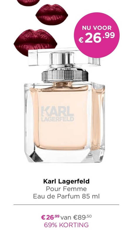 Vaardigheid Grand bedrag Karl Lagerfeld eau de parfum folder aanbieding bij Ici Paris XL - details