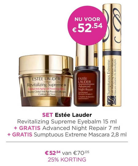 Estee Lauder   nachtcreme, oogcreme folder aanbieding bij  Ici Paris XL - details