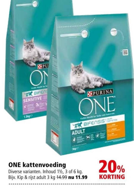 One   kattenvoer folder aanbieding bij  Welkoop - details