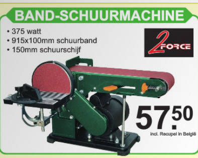 bandschuurmachine folder aanbieding bij Van Cranenbroek -