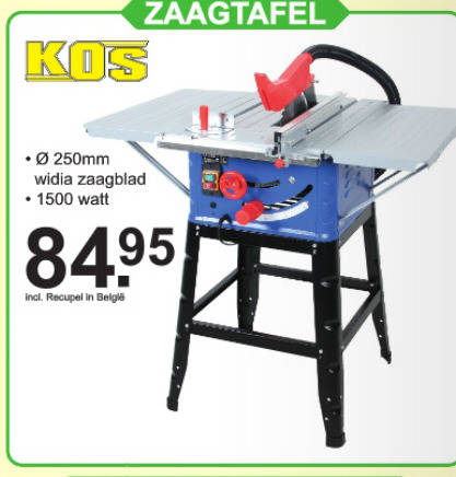 Tien jaar Volwassen Dhr zaagtafel folder aanbieding bij Van Cranenbroek - details