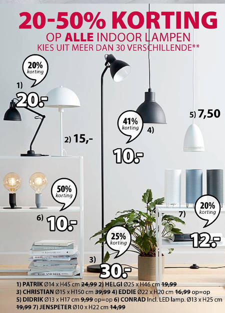 het is nutteloos markt ingewikkeld vloerlampen, tafellamp folder aanbieding bij Jysk - details