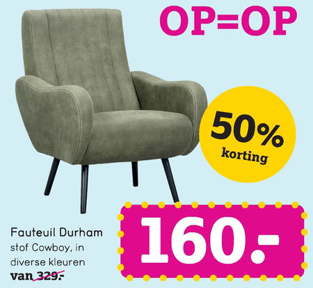 pad huiselijk De stad fauteuil folder aanbieding bij Leenbakker - details