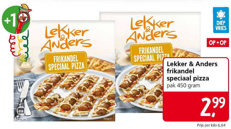 Lekker en Anders   diepvriespizza folder aanbieding bij  Jan Linders - details