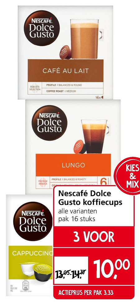 Nescafe   dolce gusto capsules folder aanbieding bij  Jan Linders - details