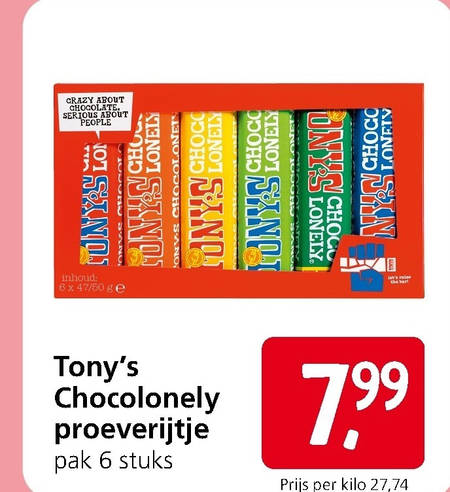 Tony Chocolony   chocolade folder aanbieding bij  Jan Linders - details