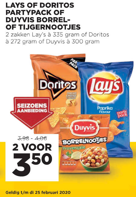 Duyvis   chips, borrelnootjes folder aanbieding bij  Jumbo - details