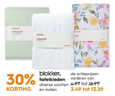 cultuur wijsheid Bermad Blokker Huismerk tafelkleed folder aanbieding bij Blokker - details