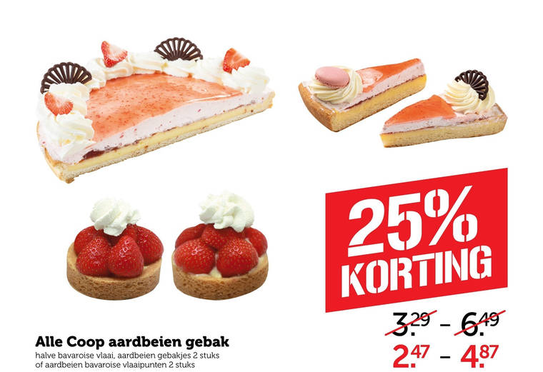 Coop Huismerk   aardbeienslof, gebak folder aanbieding bij  Coop - details