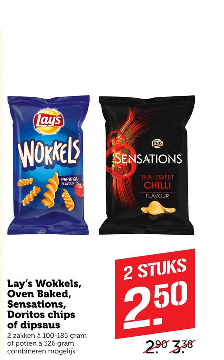 Lays   chips, zoutje folder aanbieding bij  Coop - details