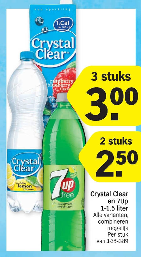 7-Up   fruitdrank, frisdrank folder aanbieding bij  Albert Heijn - details