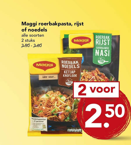 Maggi   maaltijdmix, noodles folder aanbieding bij  Deen - details