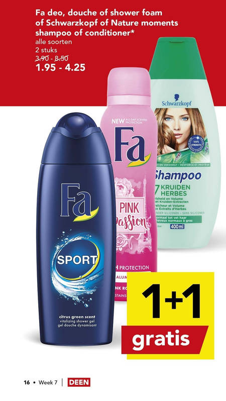 Schwarzkopf Nature Moments   shampoo, deodorant folder aanbieding bij  Deen - details