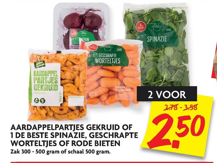 Hak   bietjes, spinazie folder aanbieding bij  Dekamarkt - details