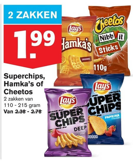 Lays   chips, zoutje folder aanbieding bij  Hoogvliet - details