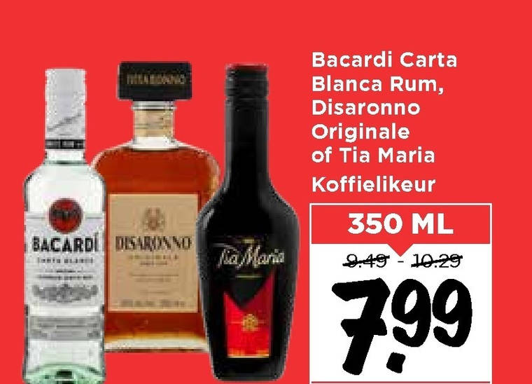 Disaronno   likeur, rum folder aanbieding bij  Vomar - details