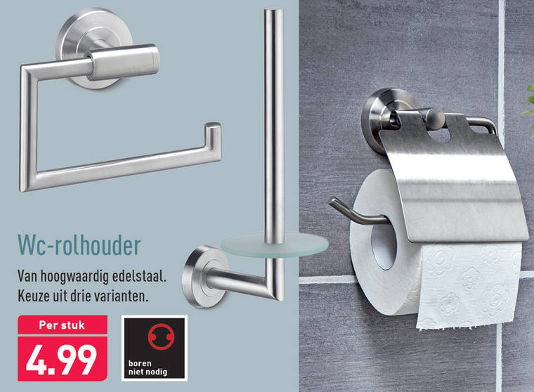 toiletrolhouder folder aanbieding -