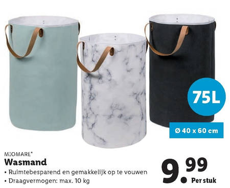 Miomare   wasmand folder aanbieding bij  Lidl - details