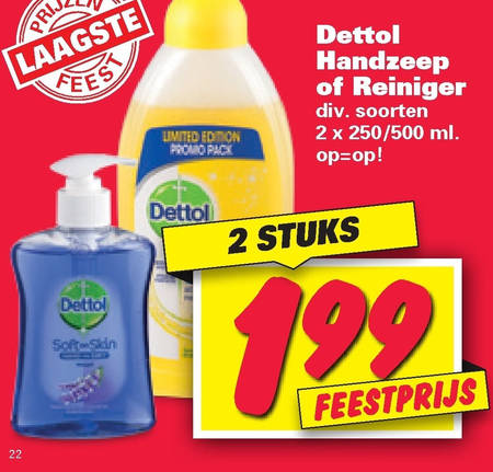 Dettol   allesreiniger, handzeep folder aanbieding bij  Nettorama - details