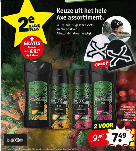 Axe   douchegel, deodorant folder aanbieding bij  Kruidvat - details