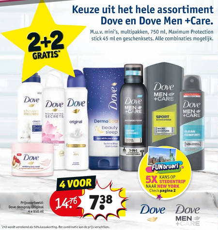 Dove   douchegel, bodylotion folder aanbieding bij  Kruidvat - details