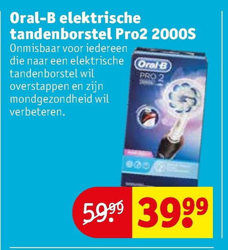 Braun Oral-B   electrische tandenborstel folder aanbieding bij  Kruidvat - details