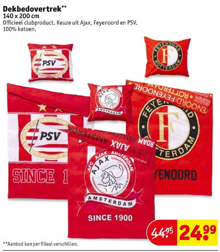 kruipen telex nationale vlag PSV dekbedovertrek folder aanbieding bij Kruidvat - details