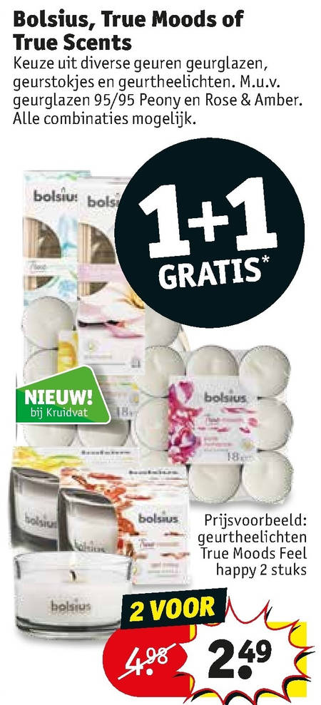 Bolsius   geurkaars, luchtverfrisser folder aanbieding bij  Kruidvat - details