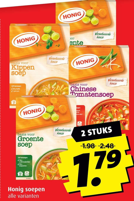 Honig   soep folder aanbieding bij  Boni - details