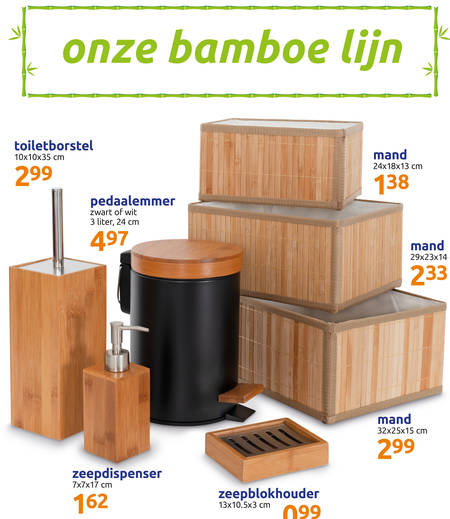 zeepdispenser, pedaalemmer aanbieding Action details