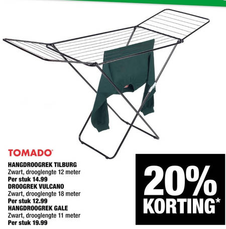 Tomado   droogrek, hangdroogrek folder aanbieding bij  Big Bazar - details