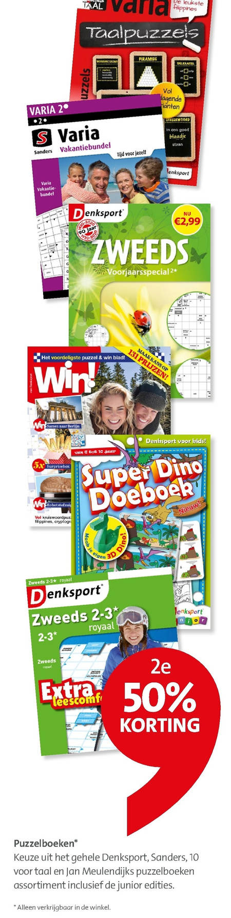 Denksport   puzzelboek folder aanbieding bij  Bruna - details